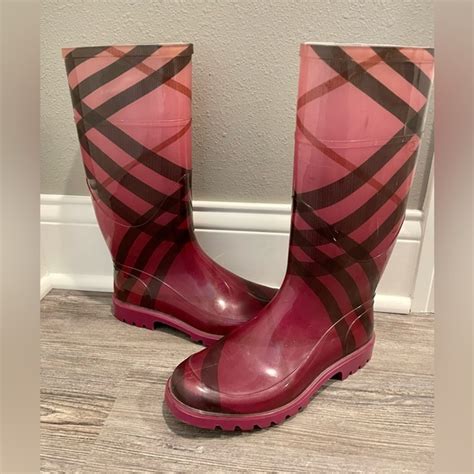 pink burberry rain boots|Burberry rain boots on sale.